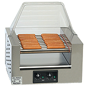 Top quality Gold Medal hot dog roller grills. Choose the size and accessories that is right for you.