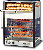 Hot dog broilers that put on a show. Watch the profits roll in as the hot dogs cook in plain view of the customers.