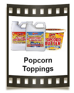 Featuring Odell's butter popcorn toppings, popcorn salt, seasonings and  so much more!