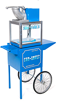 Sno-Drift snow cone machine with matching cart.